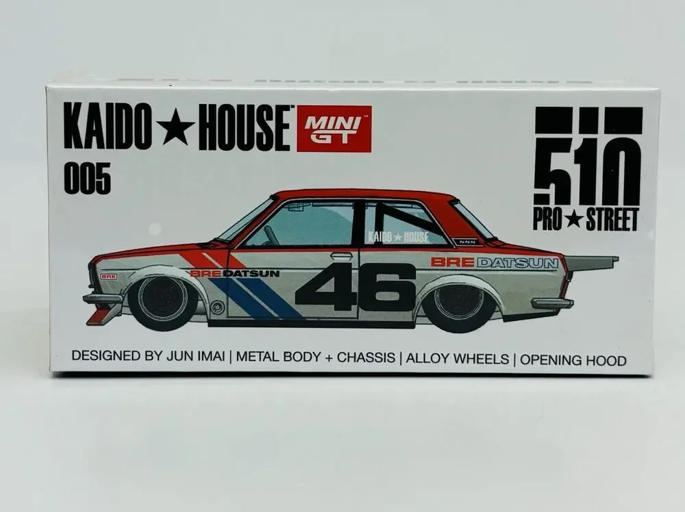 Kaido House Mini GT 1:64 Datsun 510 Pro Street V1 BRE510 KHMG005 BRE Sealed